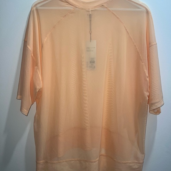 CALIA by Carrie Underwood Peach Sherbet Mesh Tee|M |NEW - Picture 4 of 6